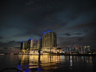 Penang city skyline at night
