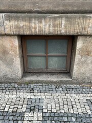 Basement wood window