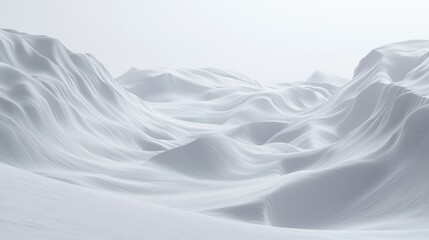Obraz premium Serene Snowscape Abstract Winter Landscape