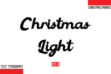Christmas Gift Text Saying Typography Christmas Light