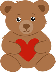 teddy bear with heart