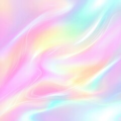 Obraz premium Iridescent Pastel Rainbow Swirl Background Creates a Dreamy Soft Focus Effect