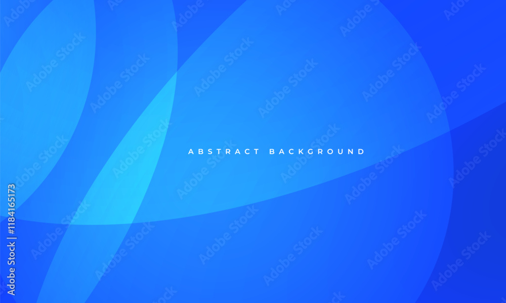 Aufkleber Abstract modern blue background with with rounds and circle effect. Minimalist geometric vector illustration