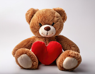 valantines teddy day in the white background studio shot