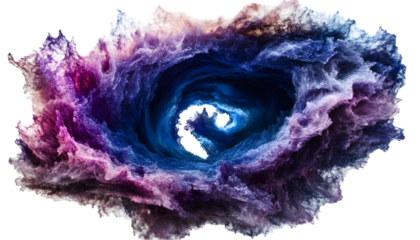 Cosmic Vortex with Deep Hues