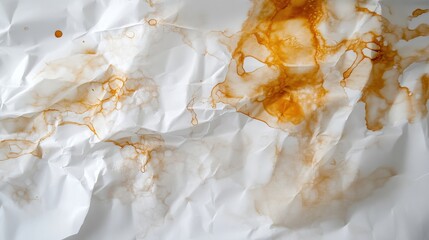 Fototapeta premium Artistic Patterns of Stains on White Paper Surface