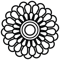 Mandala Design Vector Art Illustration 