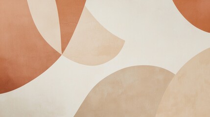 Soft, flowing forms intertwine in warm shades of beige, terracotta, and cream, creating a harmonious atmosphere that invites imagination and contemplation at twilight