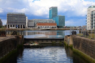 Naklejka premium North Wall in Dublin, Ireland