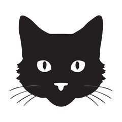 black cat face