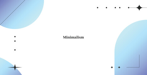 Abstract modern minimal gradient background. Clean line and shape templates banner.