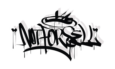 NOT FOR SELL graffiti tag style design
