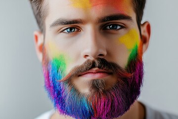 Bold colors adorn facial features, showcasing creativity and ind