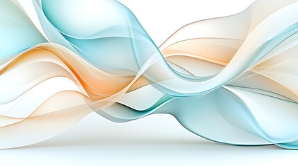 Naklejka premium Abstract Teal Orange Wave Background