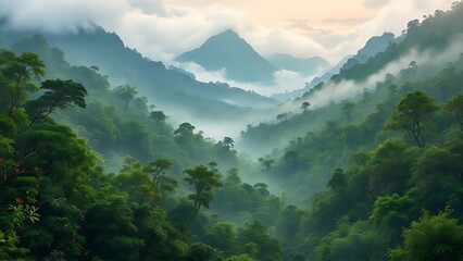 Obraz premium Rainforest Background