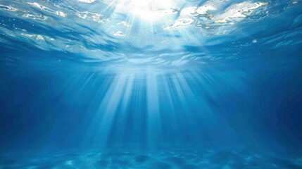 Viewing the Dark Blue Ocean Surface from Underwater