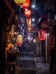 Omoide Yokocho alley in Shinjuku, Tokyo, Japan