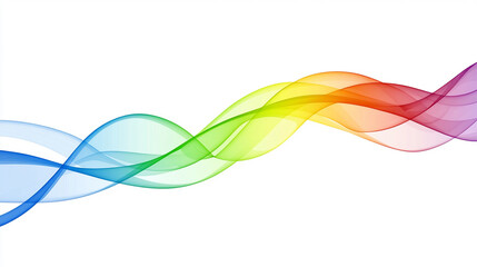 Fototapeta premium Rainbow Abstract Wave Design