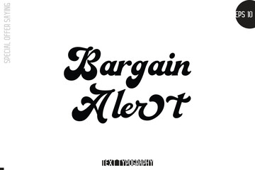 Special Offer Template Design Banner Typography Text Bargain Alert