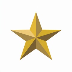 Obraz premium Gold star graphic representing excellence and achievement in various contexts, suitable for awards and recognition