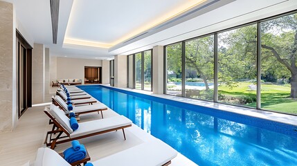 Indoor Pool  Luxury Resort  Spa  Relaxation  Tranquility