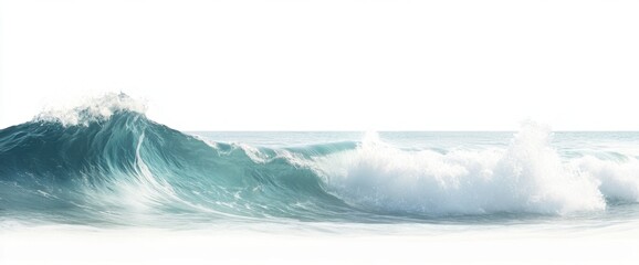 A serene ocean wave crashing softly against the shore, capturing nature's beauty.