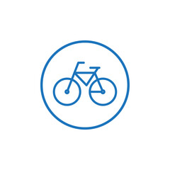 Bicycle icon Line Art Logo set