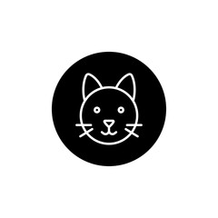 Cat icon Line Art Logo set