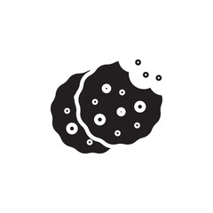 Cookie icon Line Art Logo set