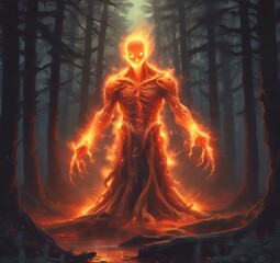 Illustration of glowing spirit.