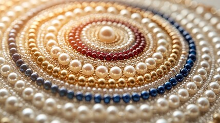 Promotional mandala image on white surface with empty space