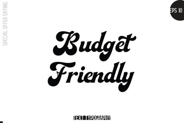 Special Offer Template Design Banner Typography Text Budget Friendly