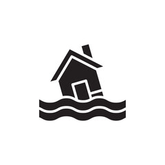 Flood icon Line Art Logo set