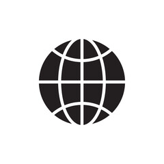 Globe icon Line Art Logo set