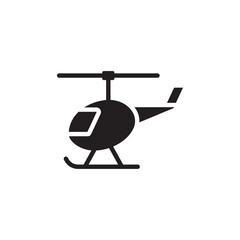 Helicopter icon Line Art Logo set
