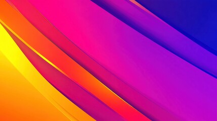 Fototapeta premium A vibrant abstract design featuring smooth curves and a gradient of colors.