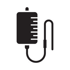 IV bag icon Line Art Logo set