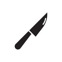 Kitchen knife icon Line Art Logo set