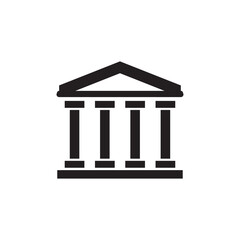 Fototapeta premium Museum icon Line Art Logo set