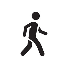 Pedestrian icon Line Art Logo set