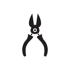 Pliers icon Line Art Logo set