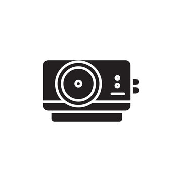 recommend clip art: Projector icon Line Art Logo set