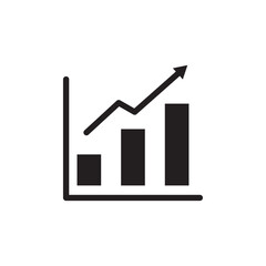 Sales growth icon Line Art Logo set