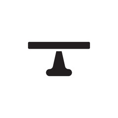 Seesaw icon Line Art Logo set