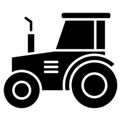 Tractor  Icon Element For Design