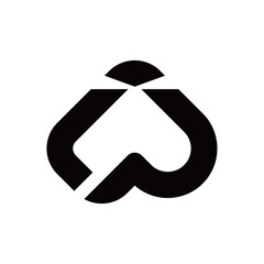 L P lighthouse letter logo