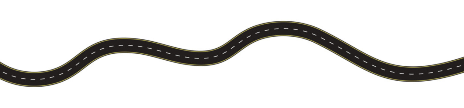 recommend clip art: Winding curves road isolated on transparent background. winding road from top view. vector illustration.