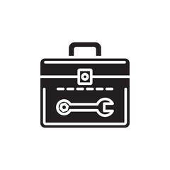 Toolbox icon Line Art Logo set