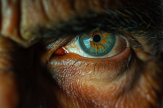 Soldier Stern Look Eye Close Up