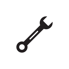 Wrench icon Line Art Logo set